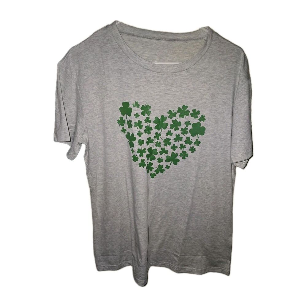 Shameock Heart Graphic Tee Size XL St Patty Day Irish - Picture 2 of 4